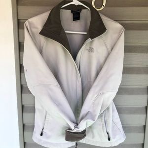 Northface creme and tan/taupe jacket